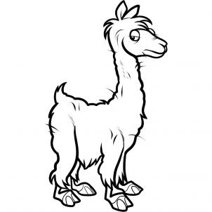 Llama Outline | Free Download Clip Art | Free Clip Art | on ...