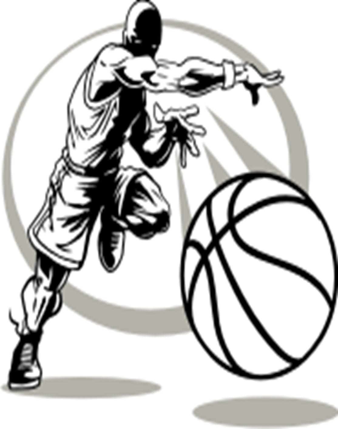 Basketball clipart free vector