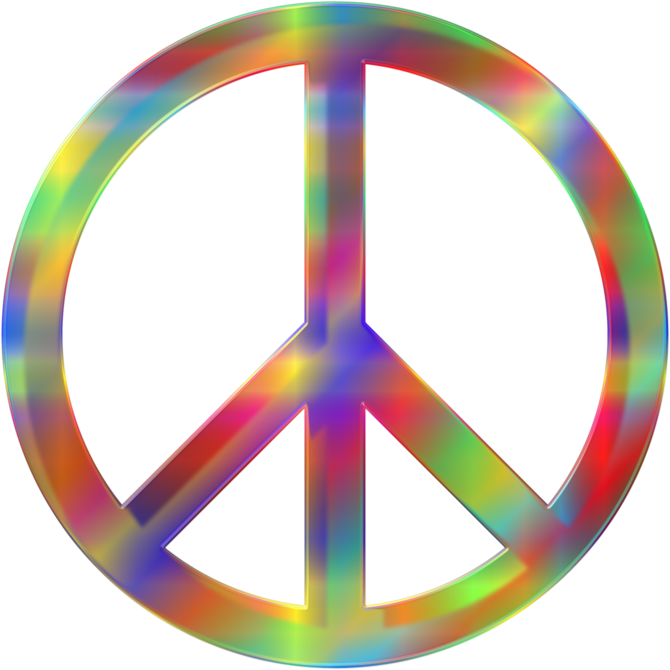 Clipart - Psychedelic Peace Sign