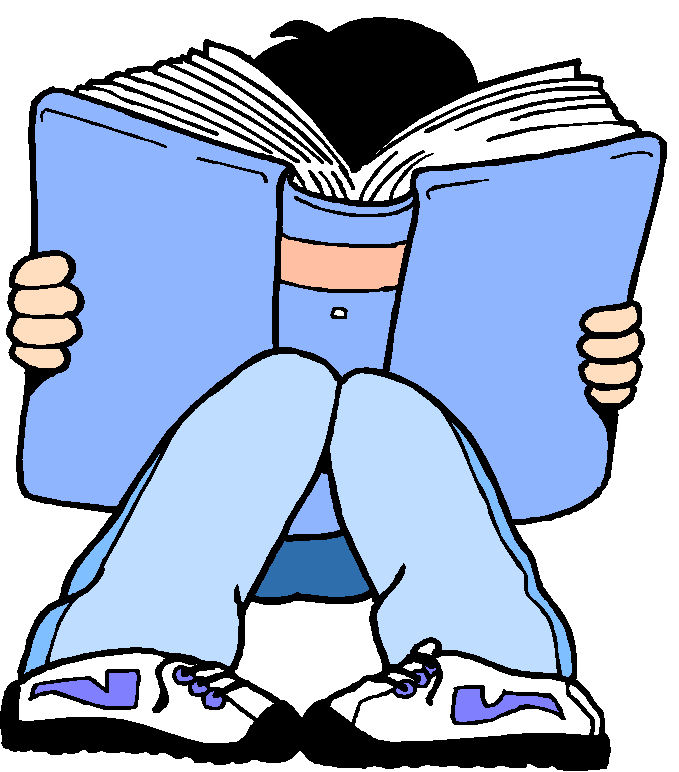 Students Reading Clip Art - Free Clipart Images