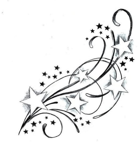 Shooting Star Tattoos | Star ...