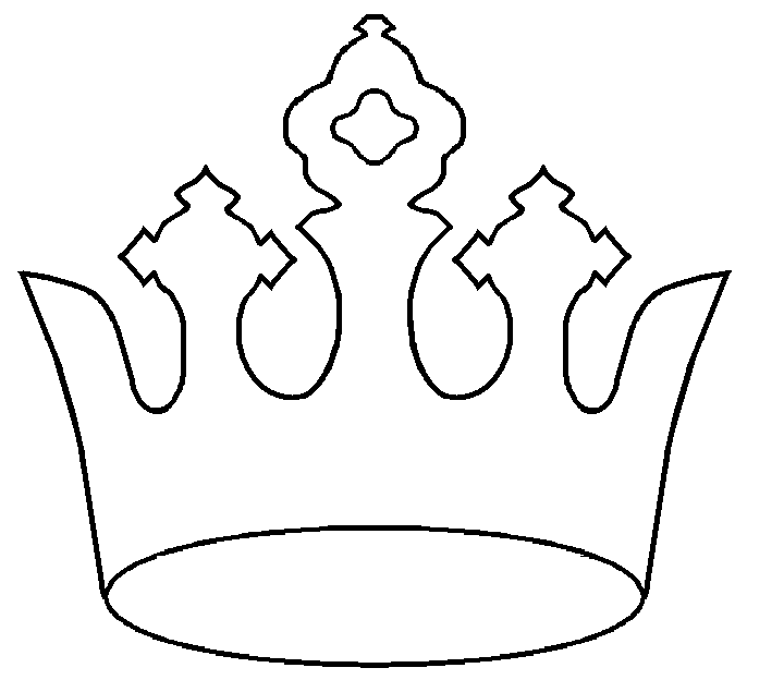 King Crown Coloring Page | Mewarnai