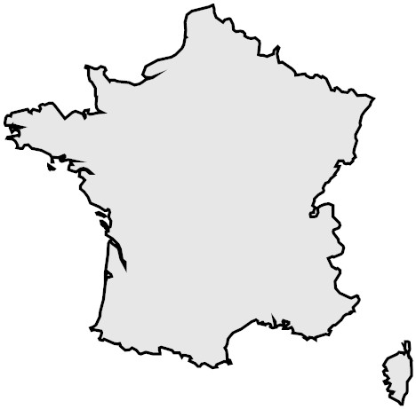 france map outline - Template