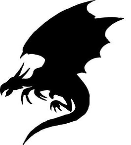 Dragon Black And White Clipart