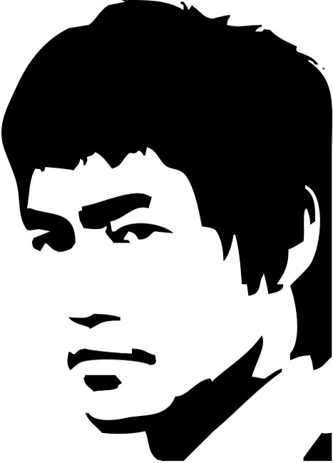 Bruce Lee Stencils from Stencil Revolution