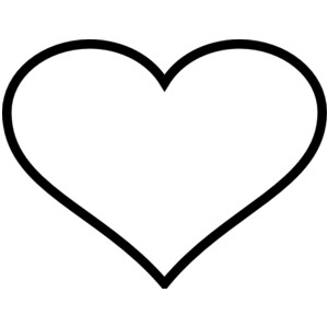Love Heart Outline - ClipArt Best