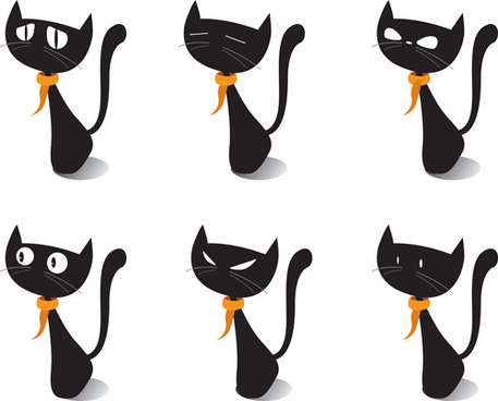 Black cat clip art free vector download (212,475 Free vector) for ...