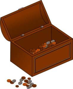 Treasure chest clipart vector treasures chest vector clip art ...