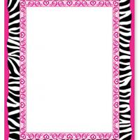 4 Best Images of Zebra Printable Fancy Frames - Pink Zebra Frame ...