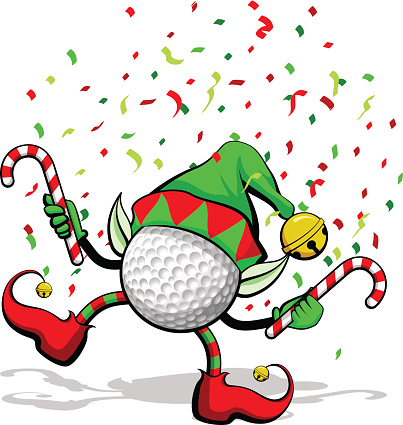 Christmas Golf Clip Art, Vector Images & Illustrations