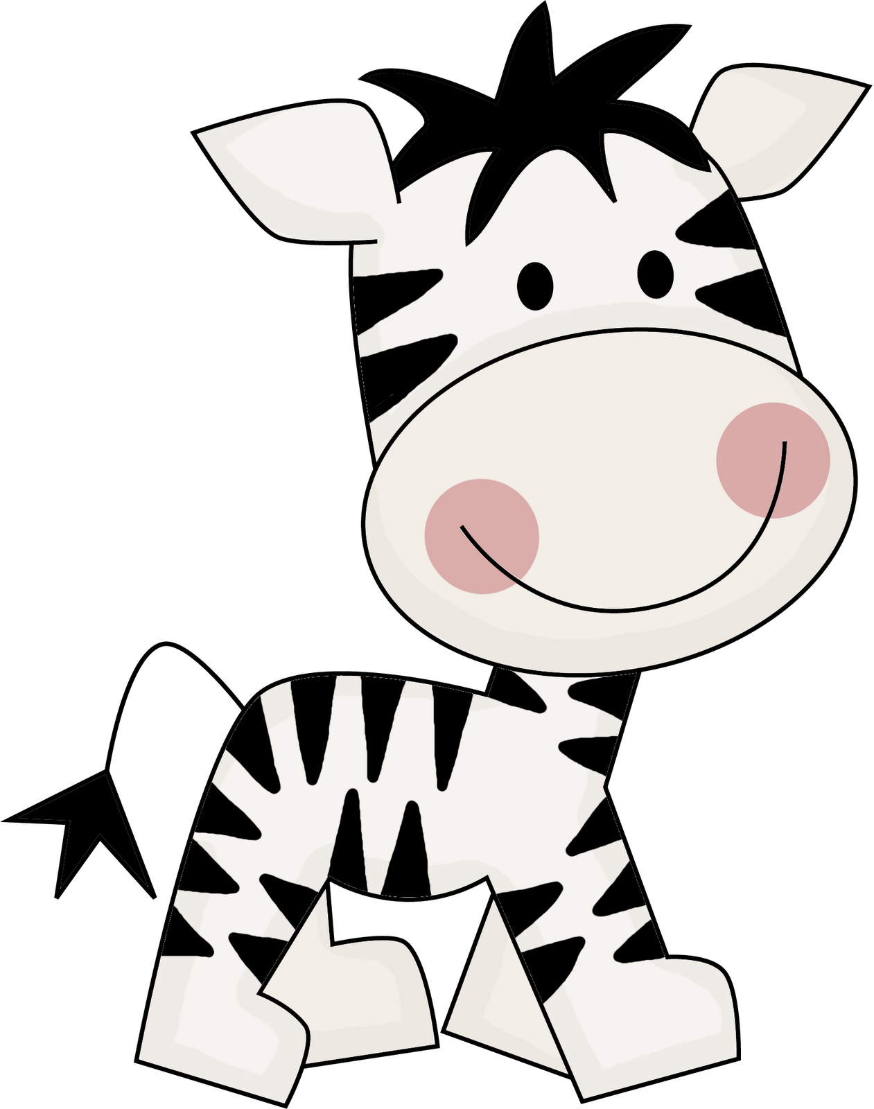 Cute zebra clipart