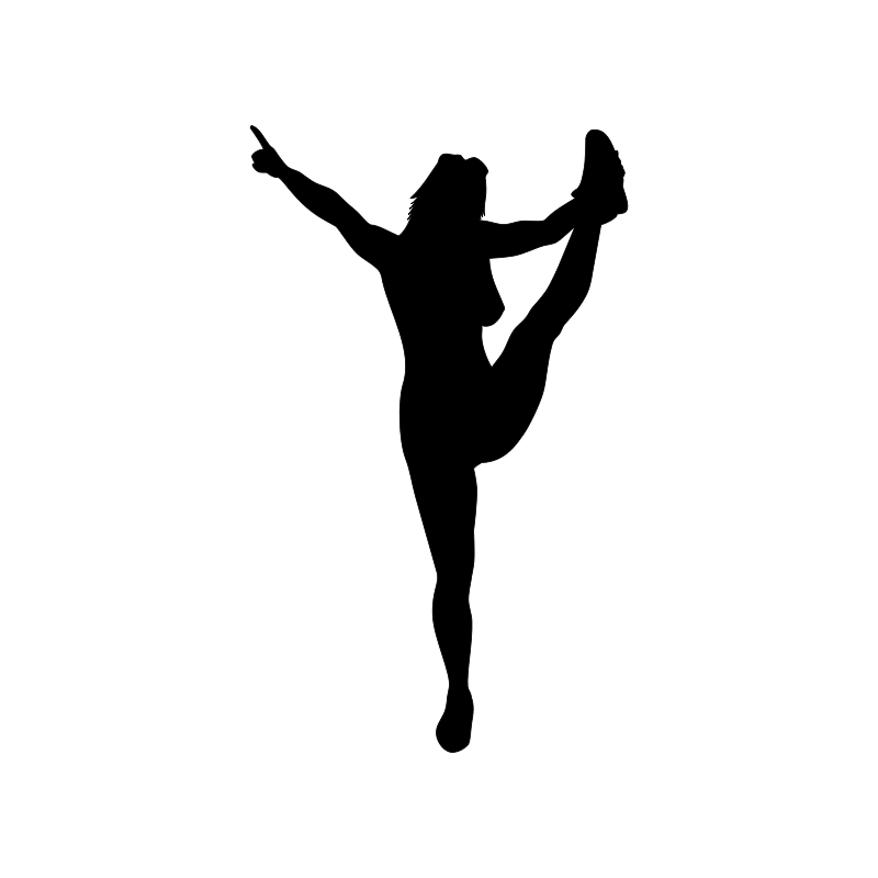 Cheerleader Silhouette Clipart
