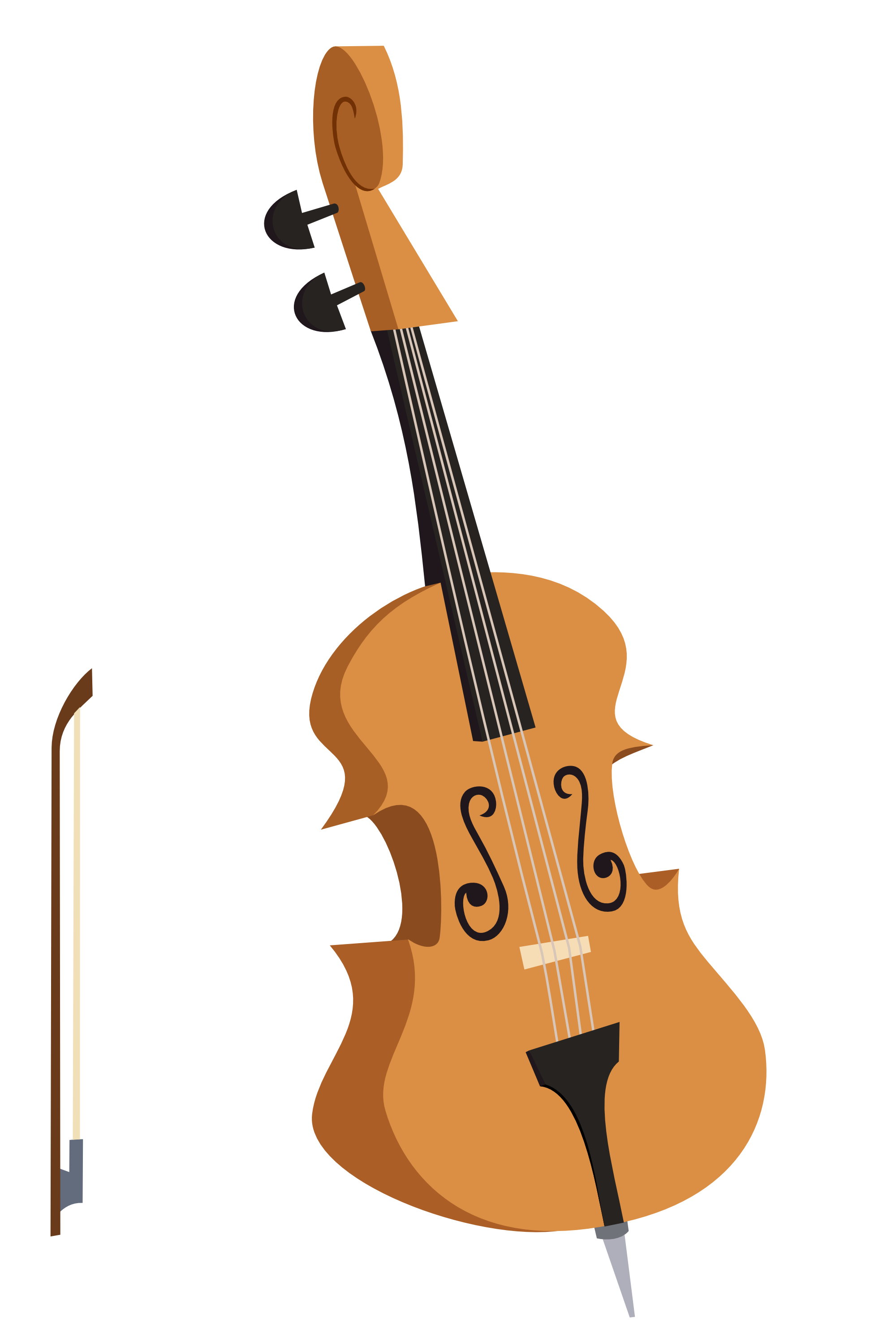 Cello Cartoon Clipart