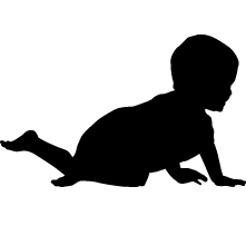 Baby Silhouette - ClipArt Best