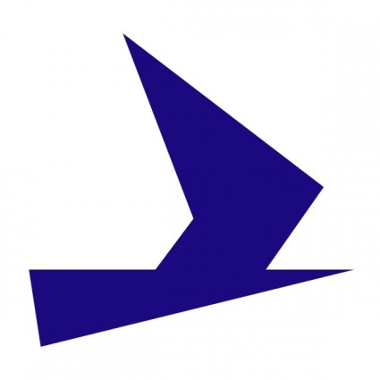 Blue Bird Symbol clip art Vector clip art - Free vector for free ...