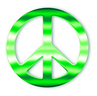 Green Peace Sign - ClipArt Best