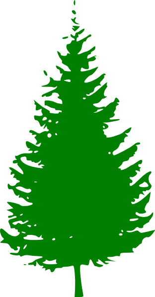 Green Christmas Tree Clip Art - vector clip art ...