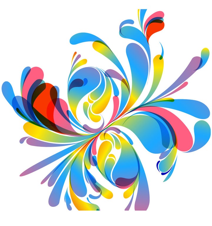 Abstract Vector Colorful Floral Design Illustration | Free Vector ...