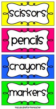 1000+ images about Classroom: Labels & Supply Organization on ...
