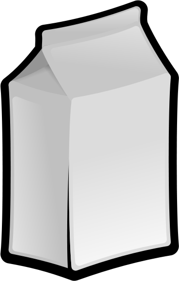 Milk containers clipart