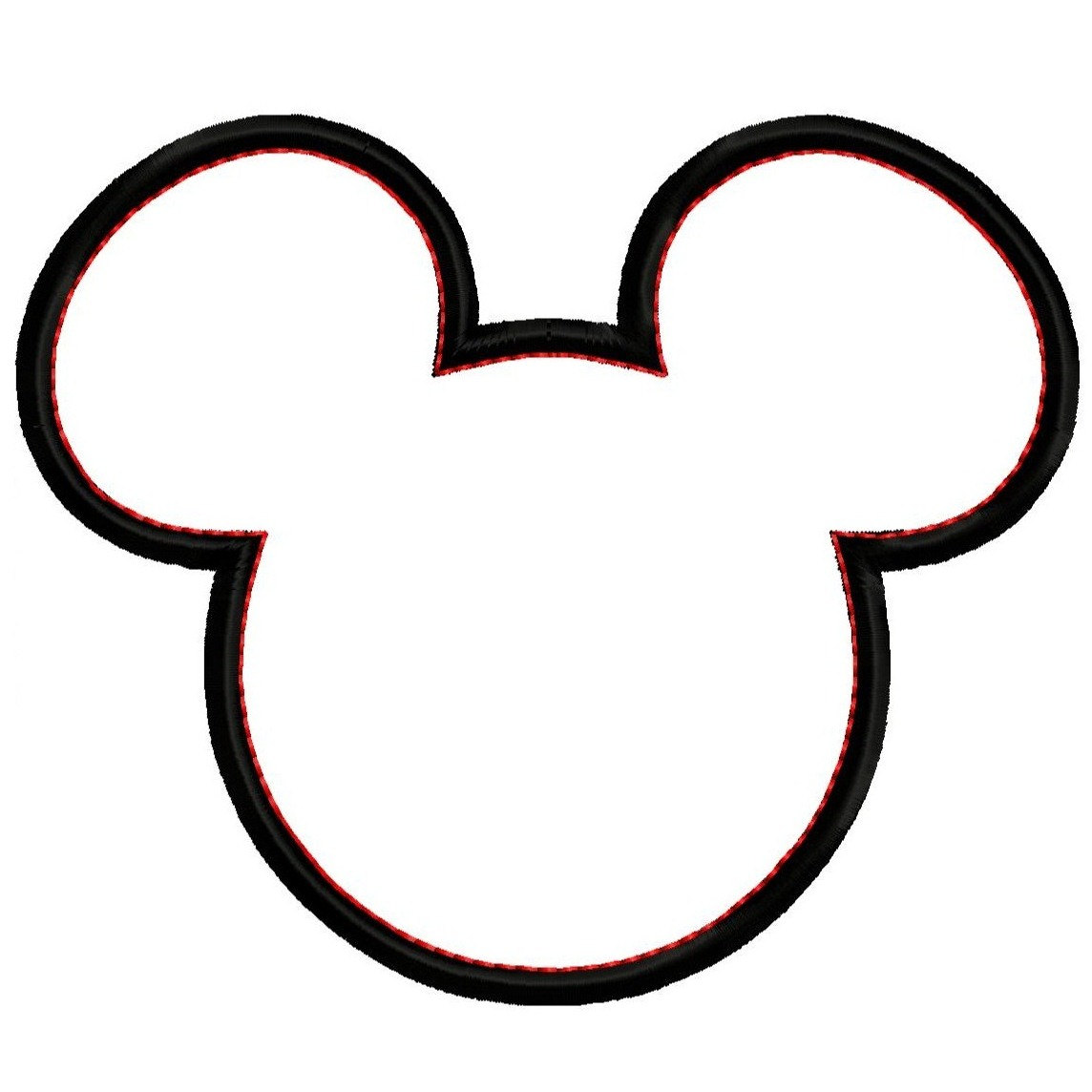 Mickey mouse head silhouette clip art