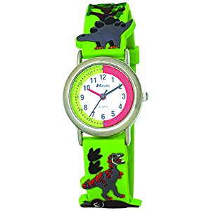 Ravel Cartoon Dinosaur 3D Children's Quartz Watch with White Dial ...