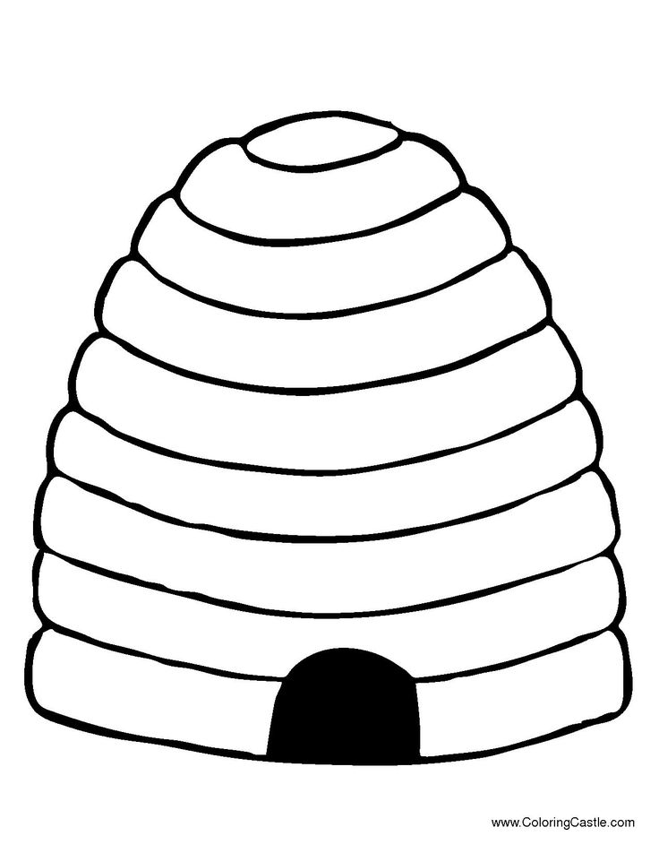 Beehive Coloring ClipArt Best