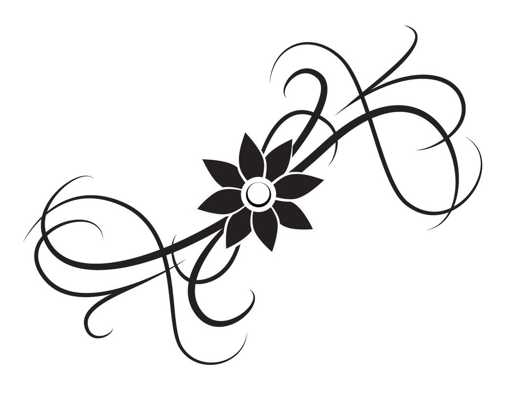 Black and White Flower Tattoo Designs - wide 11