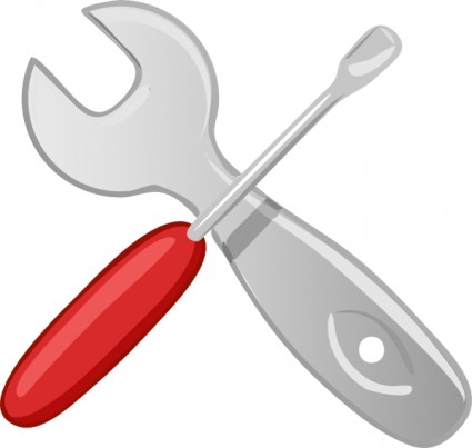 Screwdriver and wrench icon Vector clip art - Free vector for free ...
