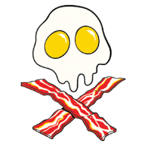 Bacon & Eggs - Skull & Crossbones T-Shirt • Threadrock