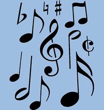 Clef Musical Stencil template NEW