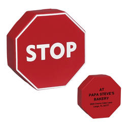 Squeeze Stop Sign Stress Balls - Custom Printed | Save up to 28