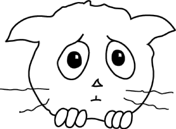 Cat Sad Clip Art - vector clip art online, royalty ...