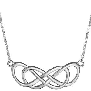 Extra Large Curved Double Infinity Symbol Charm and ...