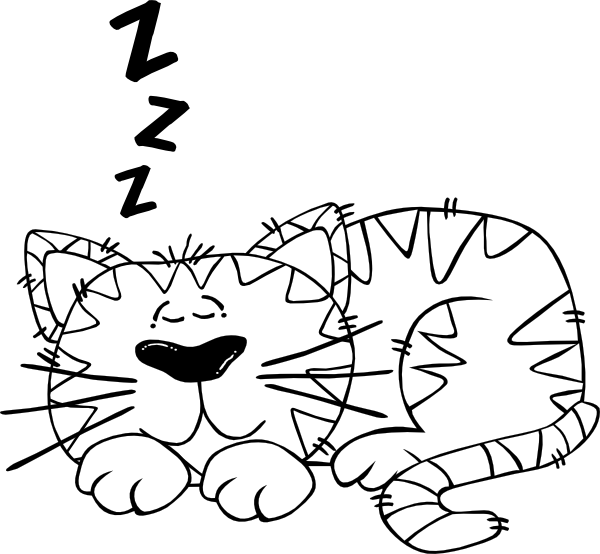 523 views Sleeping Cat Drawing - ClipArt Best