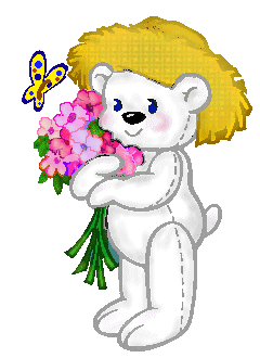 Teddy bear clip art of two brown teddies and a white teddy bear