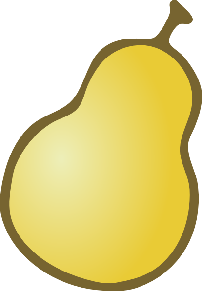 Pear clip art - vector clip art online, royalty free & public domain
