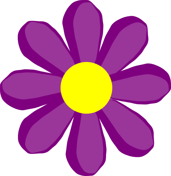 Purple Flower 10 Clip Art - vector clip art online ...