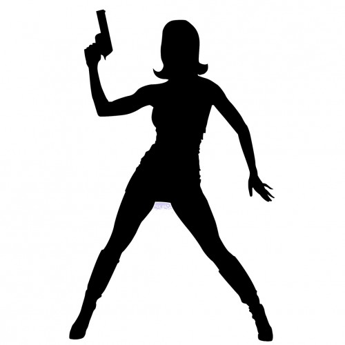 Agent GIrl Silhouette