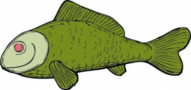 Green Fish clip art | Download free Vector