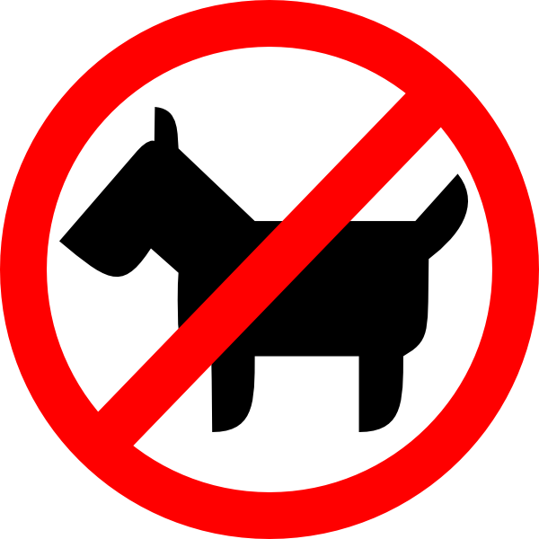 Sign No Animals Clip art - Symbols - Download vector clip art online