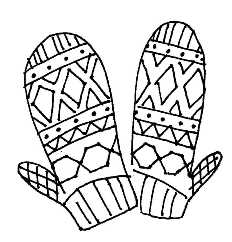 mitten coloring pages page