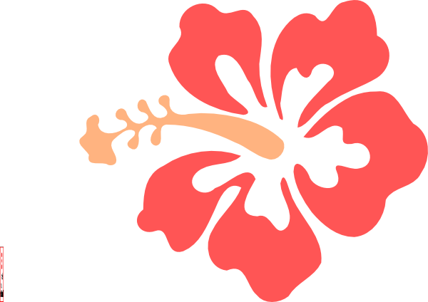 Hibiscus Flower clip art - vector clip art online, royalty free ...