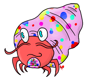 Hermit Crab Clip Art - Tumundografico