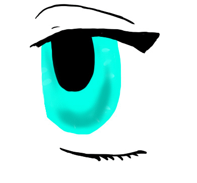 Eye blink animation by Okamiamaterasu908