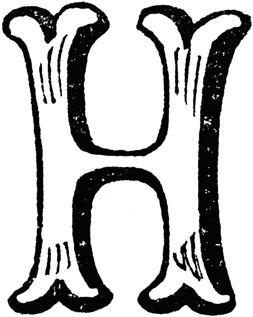 Decorative Letter H | ClipArt ETC