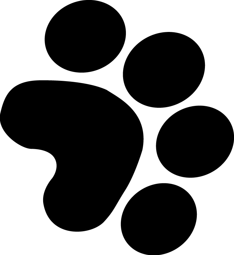 Dog Paw Print Template - ClipArt Best