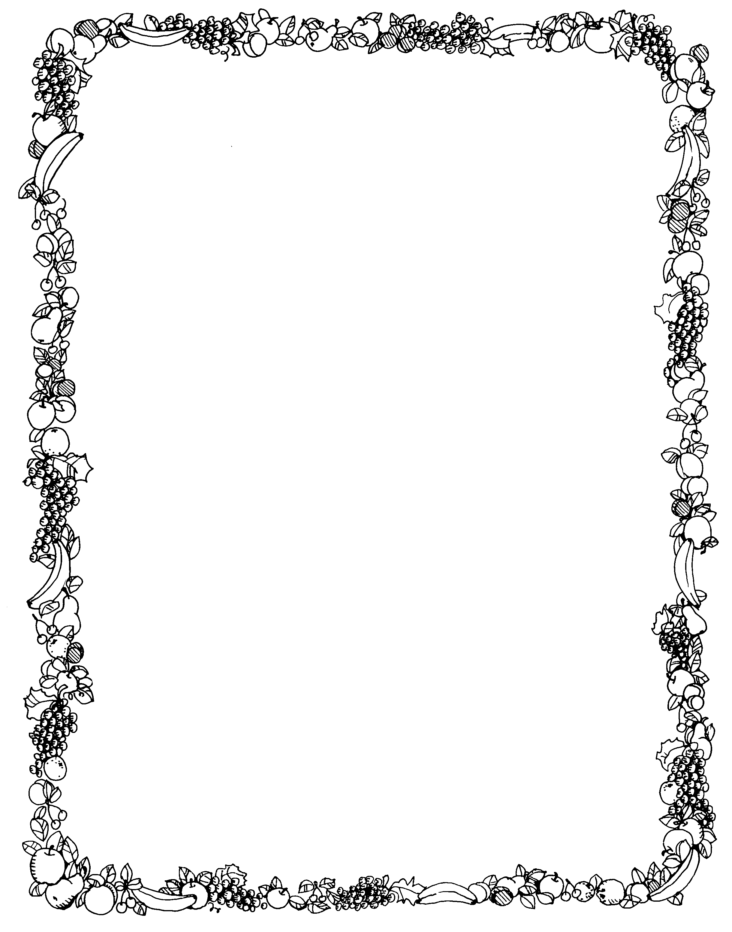 free christmas clip art borders black and white - photo #30