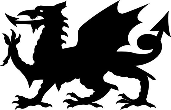 Welsh flag clipart