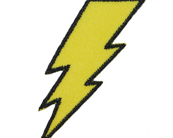 lightning bolt patch – Etsy